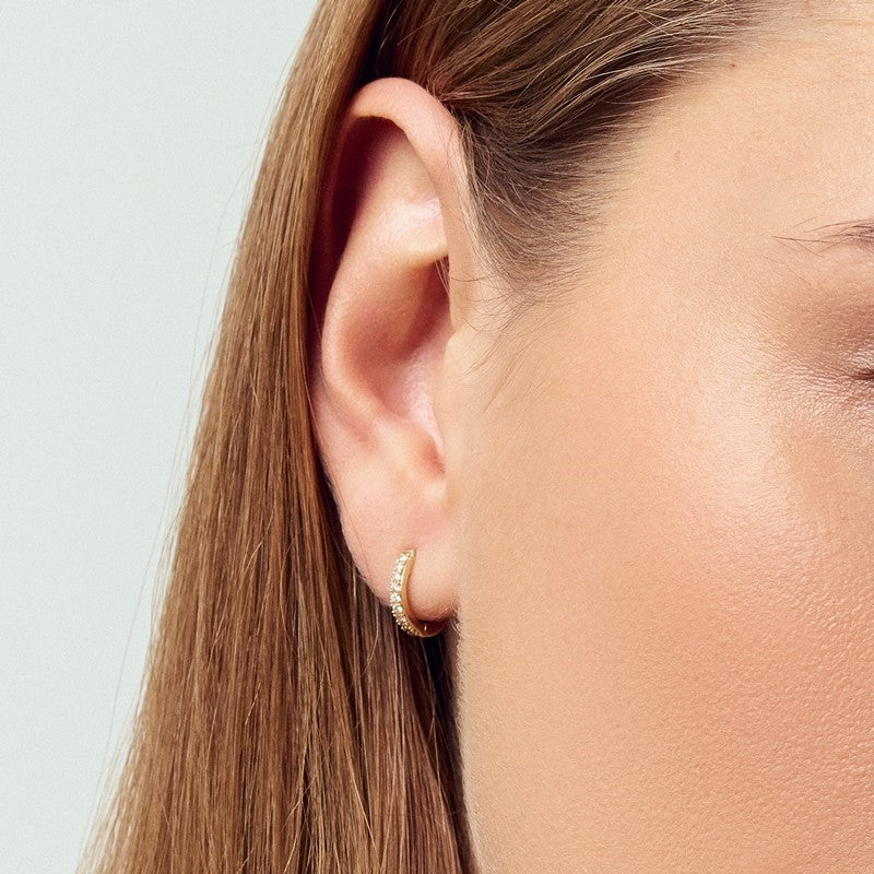 Alba diamantøreringe i 14 karat guld med 0,18 ct lab-grown diamanter fra Sif Jakobs