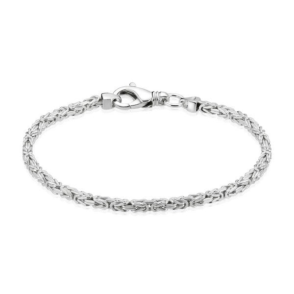 BNH kongearmbånd i 925 sølv 18,5 cm x 2,80 mm