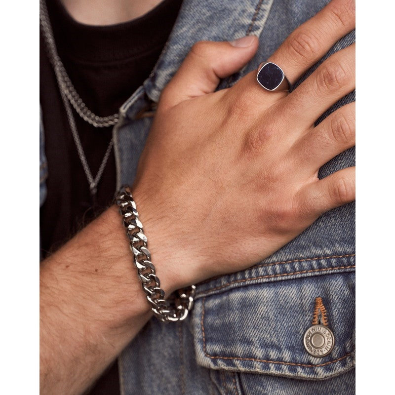 Son of Noa signetring i sølv med blå sodalit