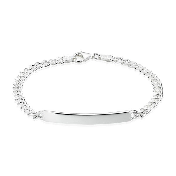 BNH panser facet armbånd i sterlingsølv 18,5–23 cm og 0,85 eller 4,05 mm