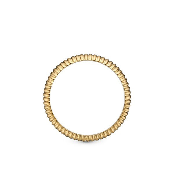 Groove topring i forgyldt sølv 32 mm fra Christina Jewelry & Watches