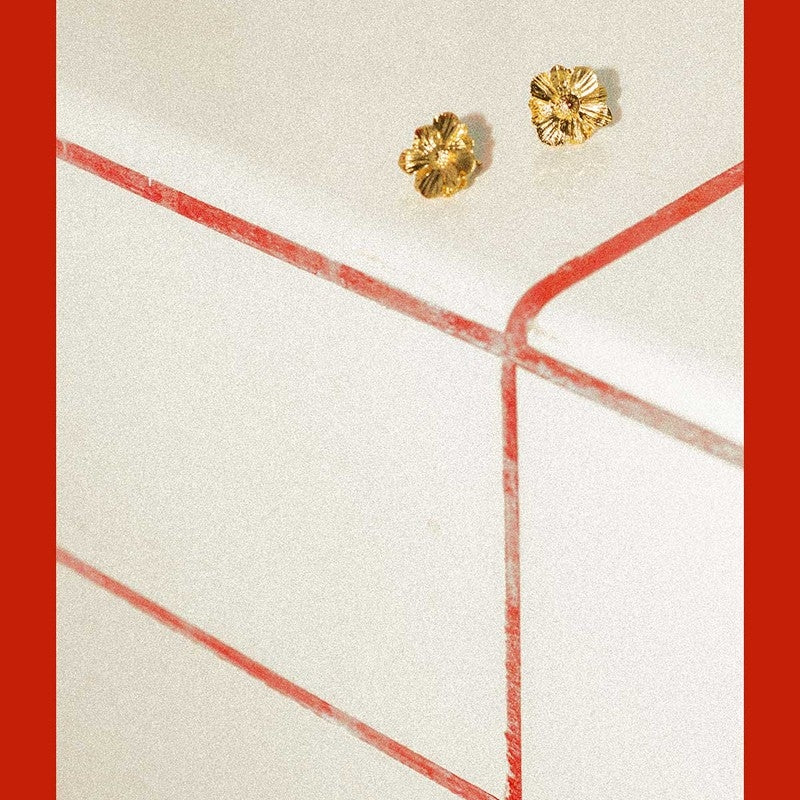 Wildflower Speckle øreringe i 18 karat forgyldt sølv – House of Vincent