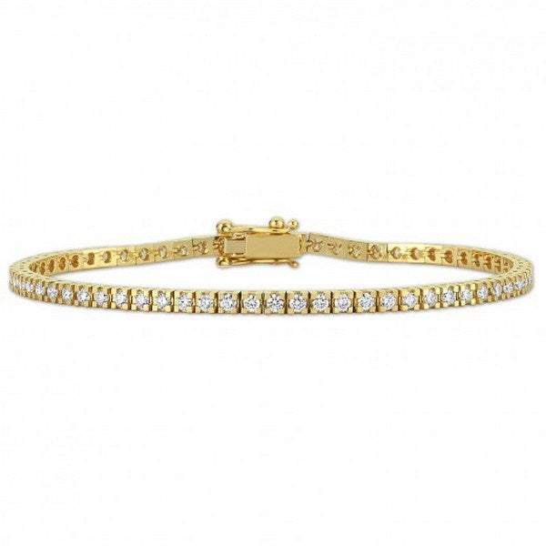 Nuran tennisarmbånd i 14 karat guld med 1,50 ct diamanter 18 cm