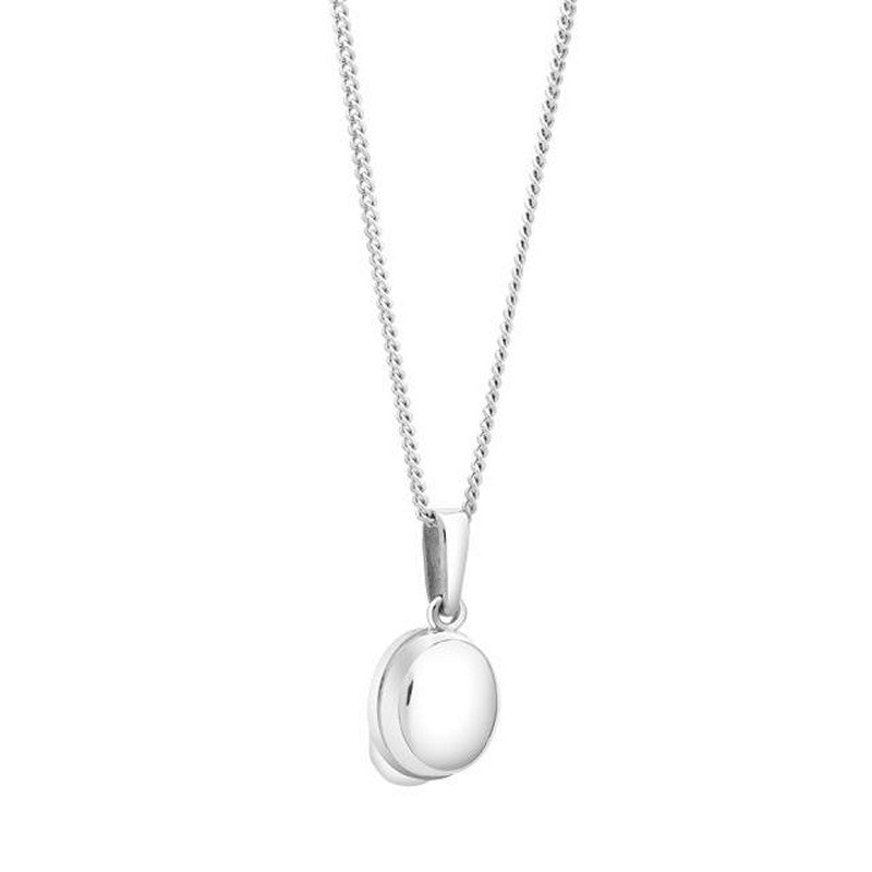 Siersbøl sølvhalskæde med studenterhue vedhæng 45+5 cm