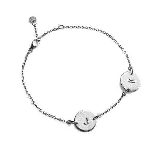 Jane Kønig armbånd i sølv med 2 lovetags
