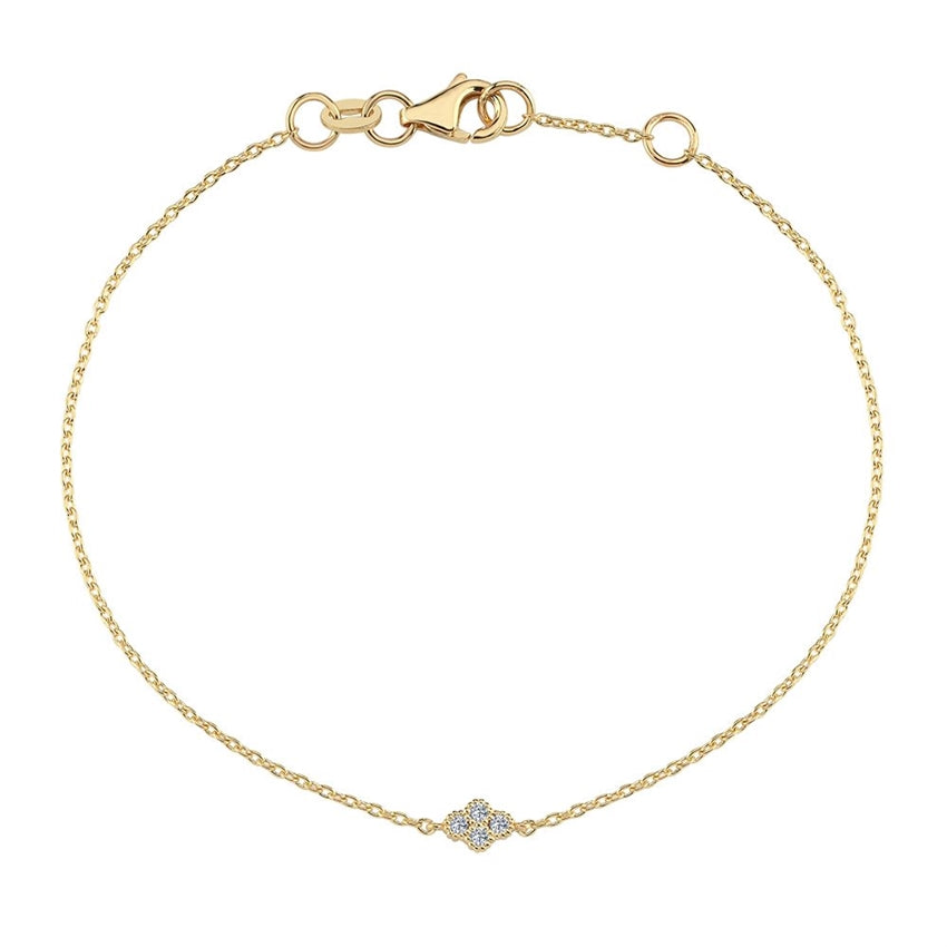 Athene diamantarmbånd fra Nuran i 14 karat guld med 0,04 ct diamanter.