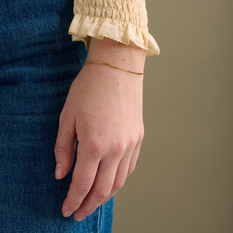 Eva armbånd i forgyldt sølv fra Pernille Corydon 16–19 cm