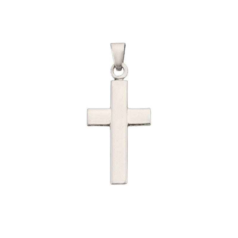 BNH korsvedhæng i sølv Mellem