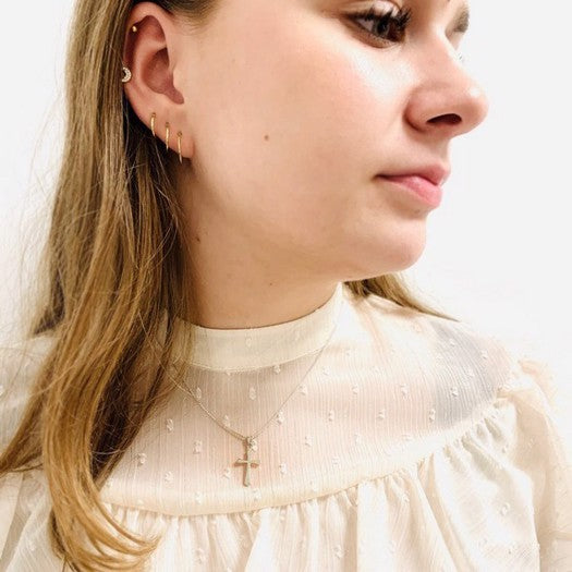 Korsvedhæng i sterlingsølv fra BNH Medium 17 x 26 mm