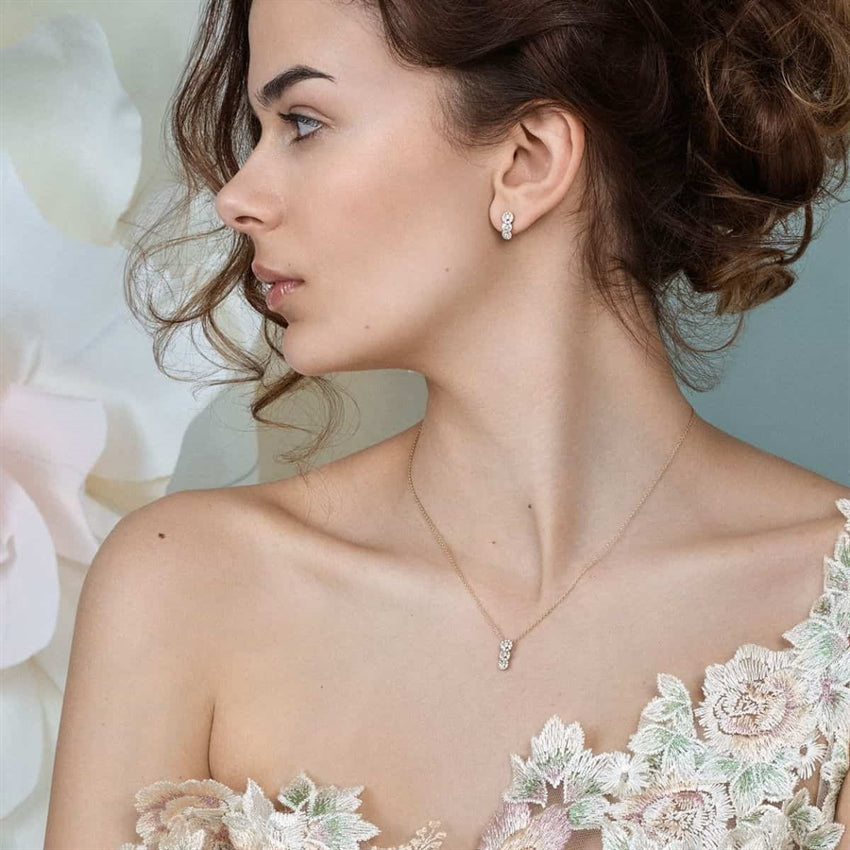 Dutchess diamantøreringe i 14 karat guld fra Nuran med 0,50 ct