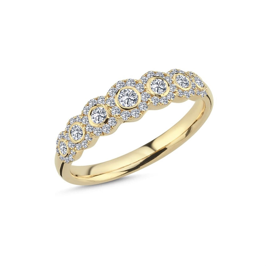 Dutchess ring i 14 kt guld med 0,57 ct diamanter fra Nuran