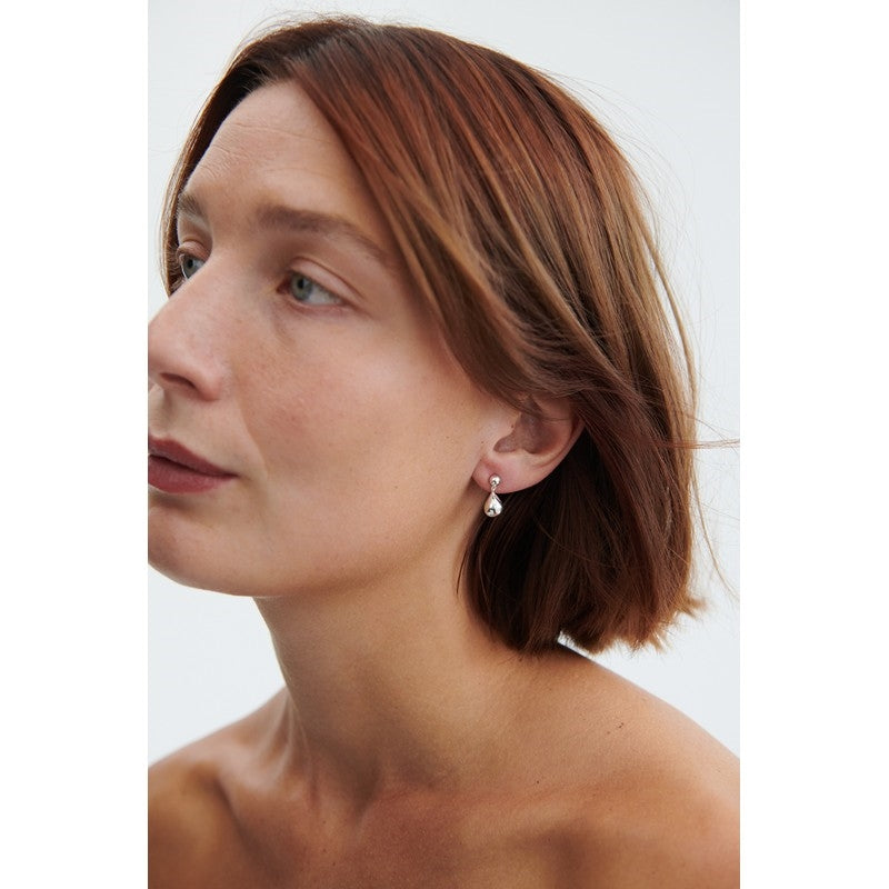 Driplet øreringe i sølv fra Pernille Corydon 27 mm