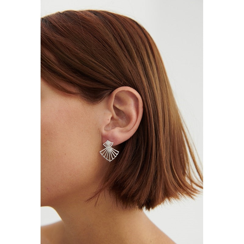 Dancing Ballerina øreringe i forgyldt sølv fra Pernille Corydon (22 mm)