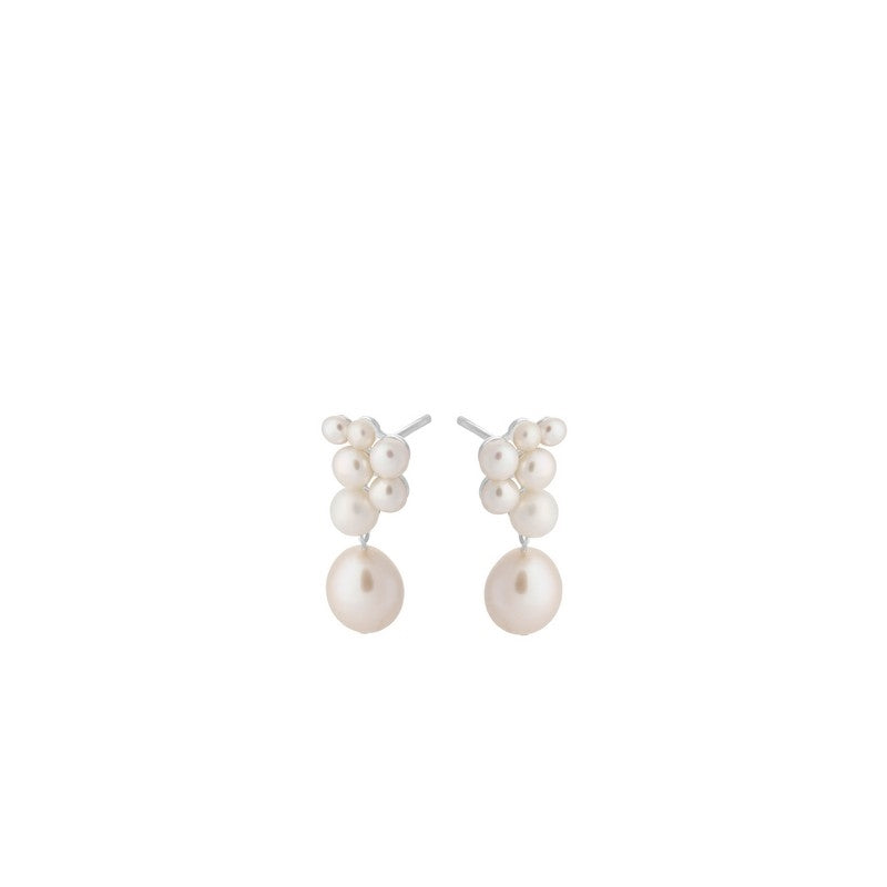 Ocean Treasure sølvøreringe med ferskvandsperler fra Pernille Corydon