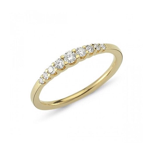 Empire diamantring i 14 karat guld fra Nuran med 0,24 ct diamanter