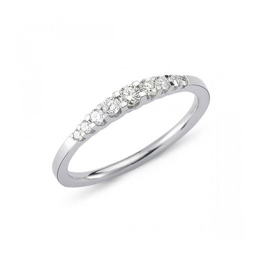 Diamantring i 14 karat hvidguld fra Nuran med 0,24 ct diamanter