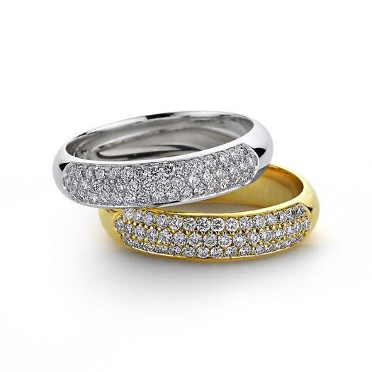 Diamantring i 14 kt hvidguld fra Nuran med 0,46 ct diamanter