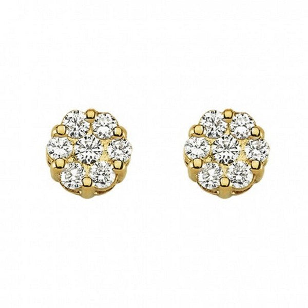 Lilja ørestikker i 14 kt guld med 0,28 ct diamanter – Nuran