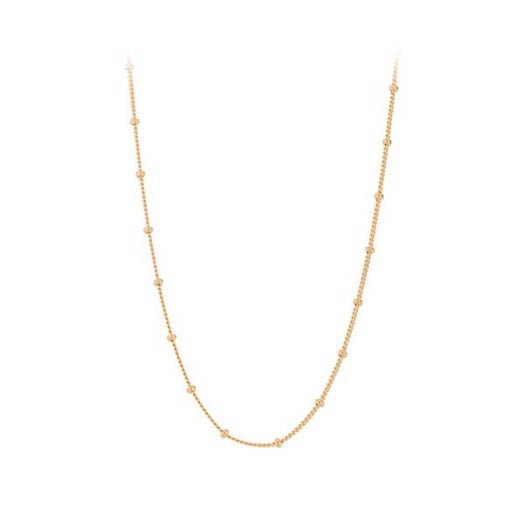 Solar halskæde i 18 karat forgyldt sølv fra Pernille Corydon med fine kugleled.