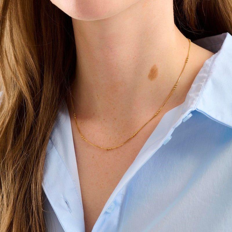 Eva halskæde i forgyldt sølv fra Pernille Corydon