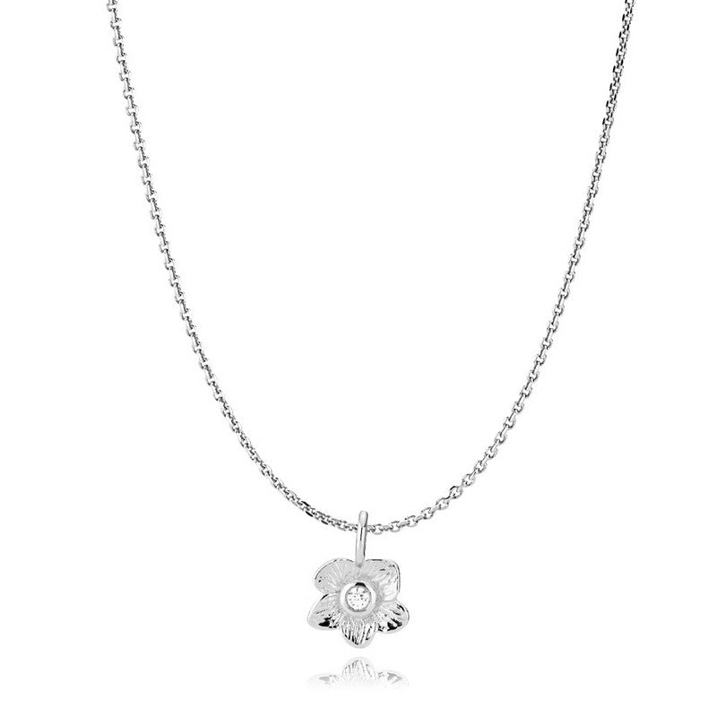 Rosa halskæde i sølv fra Izabel Camille