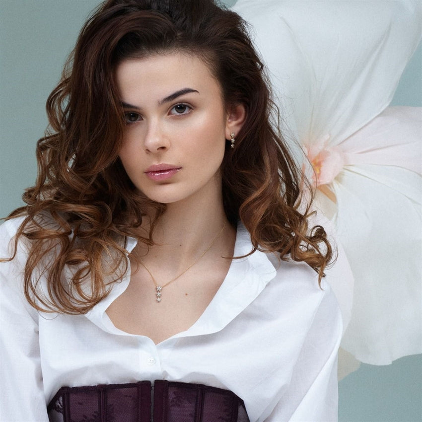 Stella diamantøreringe i 14 kt guld fra Nuran med 0,96 ct