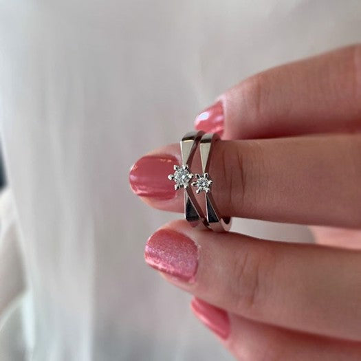 Victoria diamantring fra Scrouples i 14 kt hvidguld med 0,05–0,50 ct TW/SI diamant