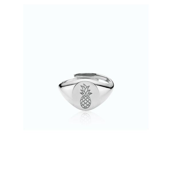 Signet Ananas ring i sølv fra Sistie (one size)