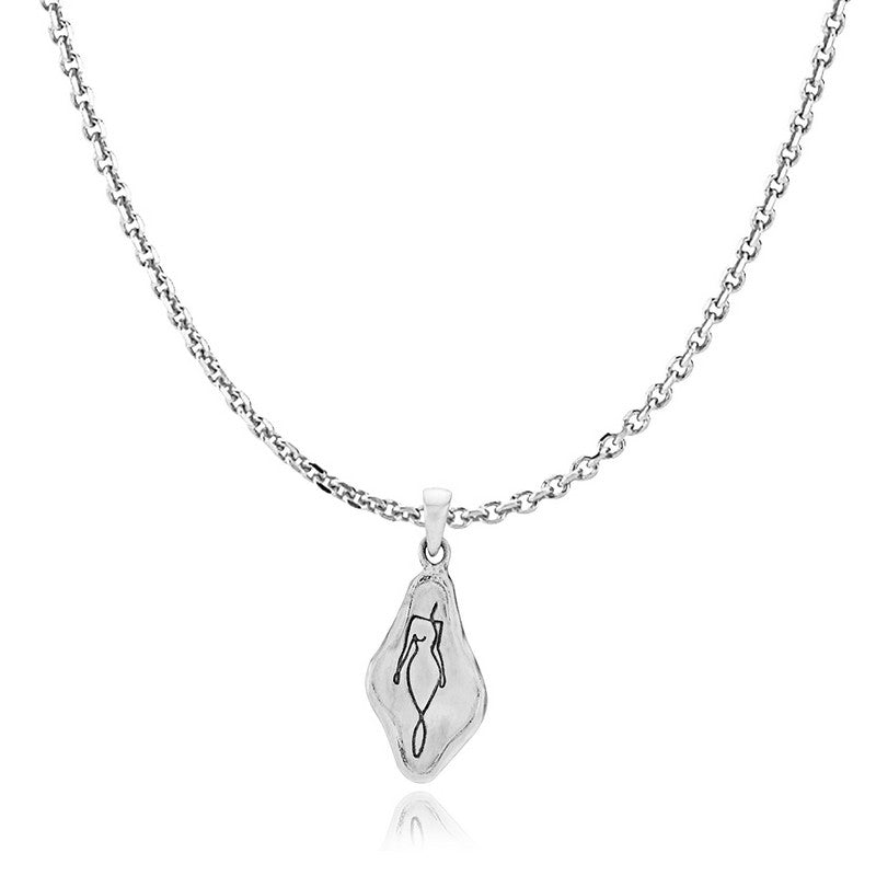 Bentsen x Sistie sølvhalskæde med vedhæng